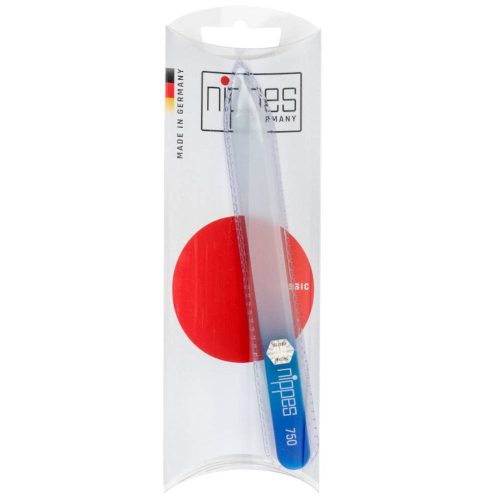 Nippes, Nippes Glasnagelfeile im Etui, assortiert, Regenbogenfarben, 14 cm