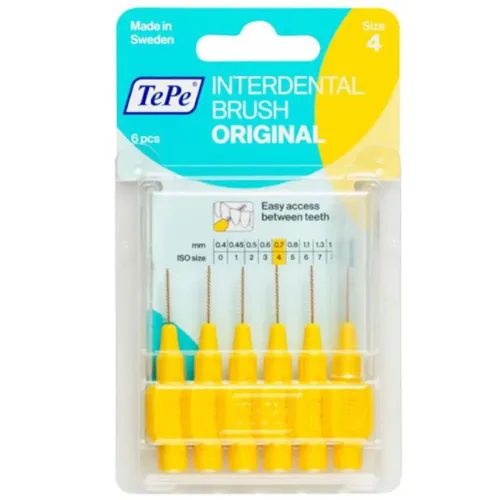 TEPE, TePe Interdentalbürste 0.7mm, gelb (6 Stk)