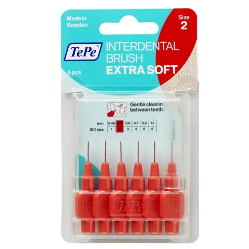 TEPE, TePe Interdental Brush 0.5mm Extra Soft rot (6 Stk)
