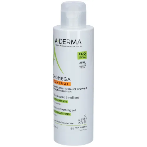 A-DERMA, A-Derma Exomega Control Schäumendes, weichmachendes Gel Gesicht Körper