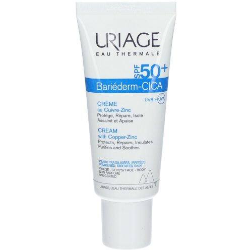 Uriage Bariéderm Cica-Creme mit Kupfer-Zink SPF 50+
