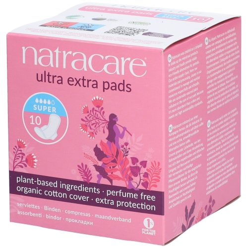 Natracare, Natracare Damenbinden mit Flügel, ultra extra pads (10 Stk)