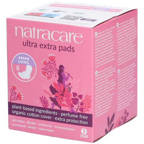 Natracare, Natracare Damenbinden Flügel ultra extra lang (8 Stk)