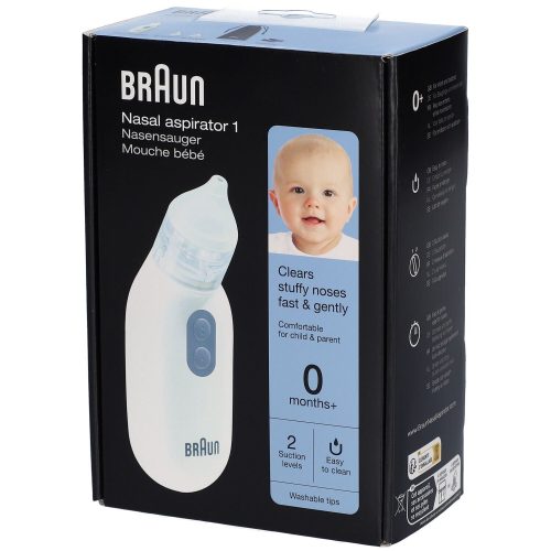Braun, Braun Nasensauger "1 - BNA100EU" Elektrischer Nasensauger für alle Altersgruppen 0+