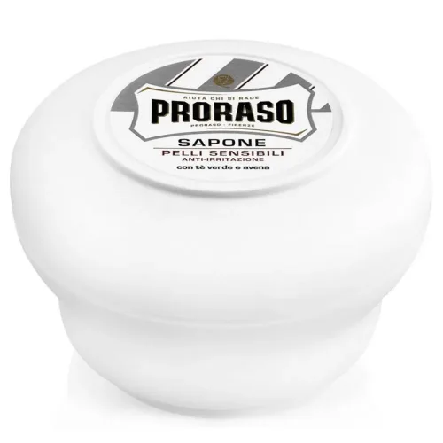 undefined, Proraso White Line Shaving Soap Jar Sensitive Green Tea 150 ml