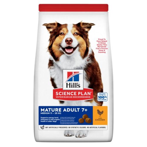 Hills, Hill's Science Plan Trockenfutter Hund, Medium Mature Adult mit Huhn 14 kg
