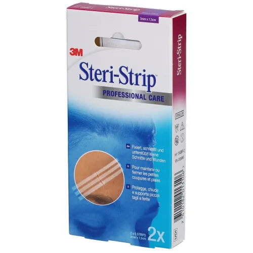 3M Steri-Strip, 3M Steri-Strip 3x75mm weiss verstärkt (2x5 Stk)