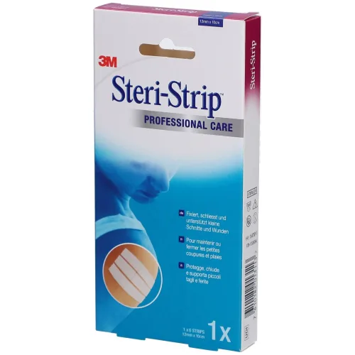 3M Steri-Strip, 3M Steri-Strip 12x100mm weiss verstärkt (6 Stk)