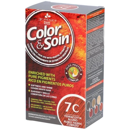 Color & Soin, Color & Soin Coloration, 7C blond terre cuiv (135ml)