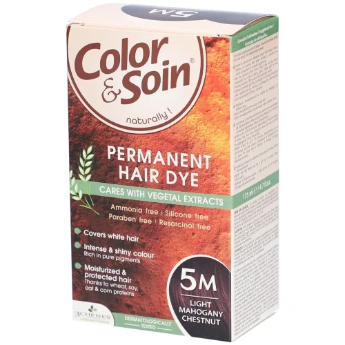 Color & Soin, Color & Soin Coloration 5M, hellbraun Mahagoni (135ml)