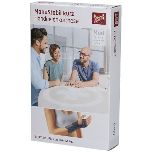 bort MEDICAL, Bort ManuStabil Handgelenk kurz, Grösse L, rechts, schwarz (1 Stk)