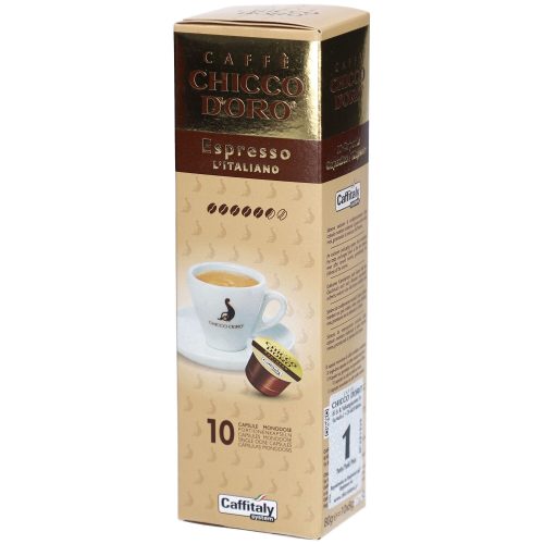 Chicco dOro, CHICCO D'ORO Kaffee Caffitaly 802017 Espresso Italiano 10 St&uuml;ck
