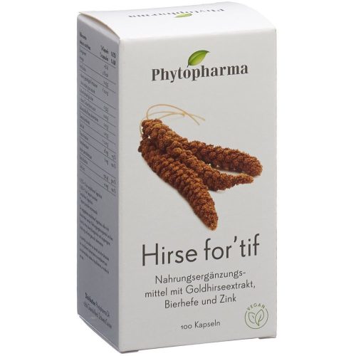 Phytopharma, Phytopharma - Hirse For'tif Kapseln, 100 Stück