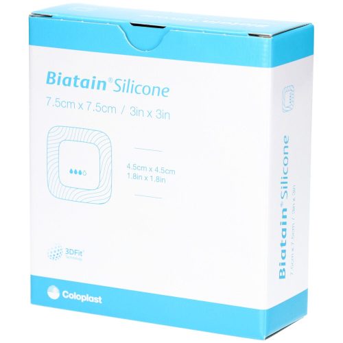 Coloplast, Biatain Silicone Schaumverband 7.5x7.5cm selbst-haftend (10 Stk)