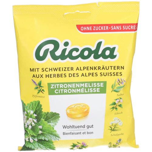 Ricola, Ricola Zitronenmelisse Bonbons, ohne Zucker (125g)