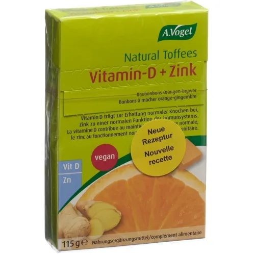 A. Vogel, A. Vogel A.Vogel Toffees Orangen-Ingwer mit Vitamin-D+Zink 115g
