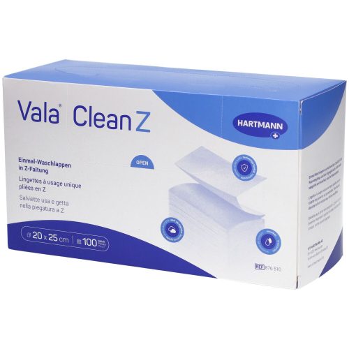 Vala Clean, Vala Clean Z Einmal Waschlappen, 20x25cm (100 Stk)