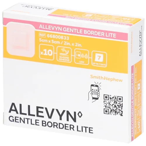 SMITH & NEPHEW, ALLEVYN Gentle Border Lite, 5x5cm (10 Stk)