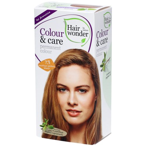 Hairwonder, Hairwonder Colour & Care 7.3 gold blond (1 Stück)