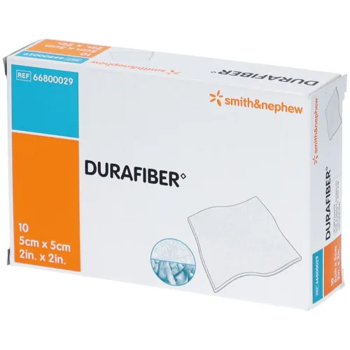 SMITH & NEPHEW, DURAFIBER Wundauflage, 5x5cm, steril (10 Stk)