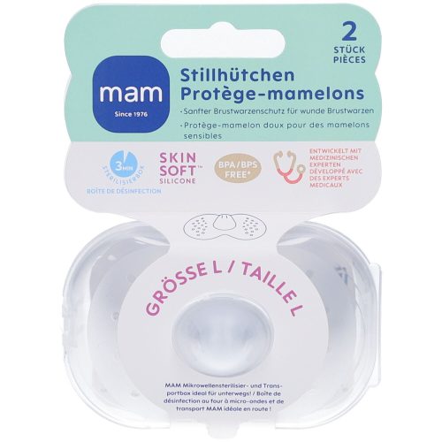 Mam, Mam - Brusthütchen, Stillhütchen Grösse 2, One Size, Transparent