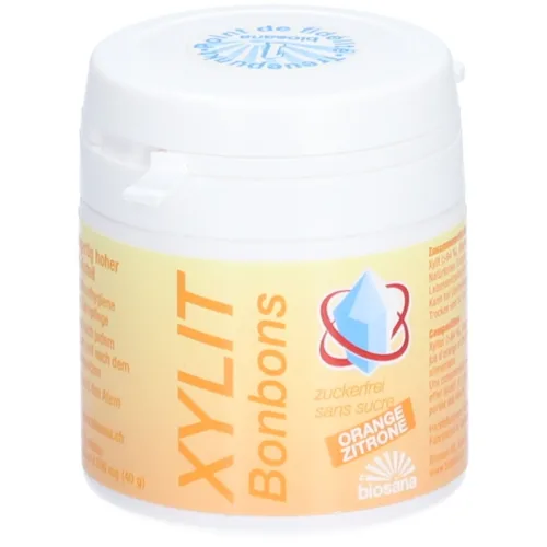 Biosana, Biosana Xylit Bonbons Orange / Zitrone (80 Stk)