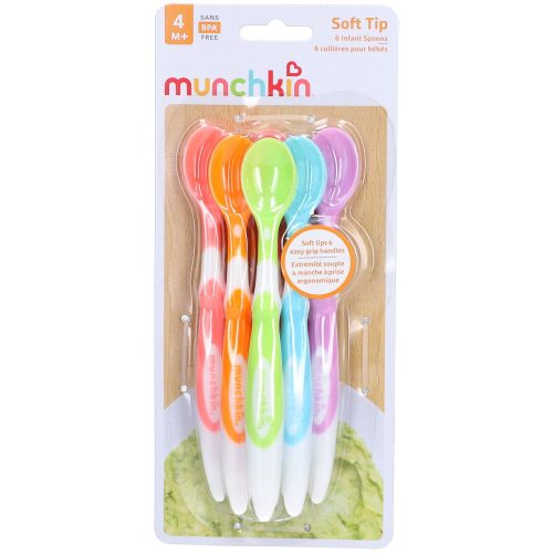 Munchkin, munchkin Löffel lang Griff mit weicher Spitze (6 Stk)