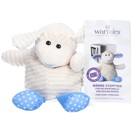 Warmies, Warmies ® Wärmestofftier Pure Schaf Sternchen blau - bunt