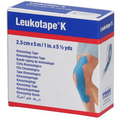 Leukotape, Leukotape K Pflasterbinde, 5mx2.5cm (1 Stk)