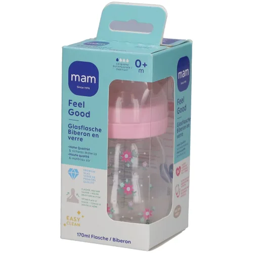 Mam, Mam - Fläschchen,  Glasflasche, 0 m, Multicolor