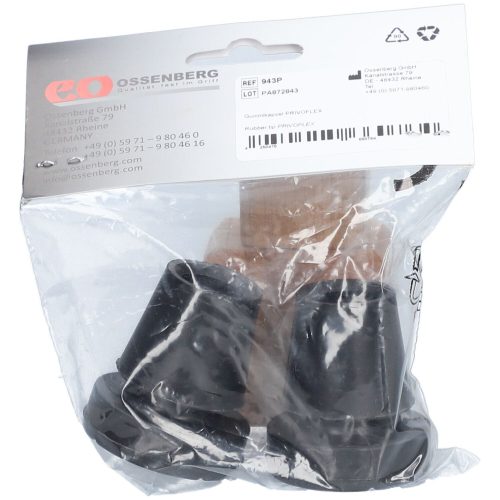 OSSENBERG, OSSENBERG Krückenkapsel Pivoflex, 19mm, schwarz (1 Paar)