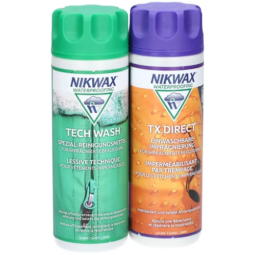 Nikwax, NIKWAX Tech Wash/TX.Direct Wash-IN Duo (2x300ml)