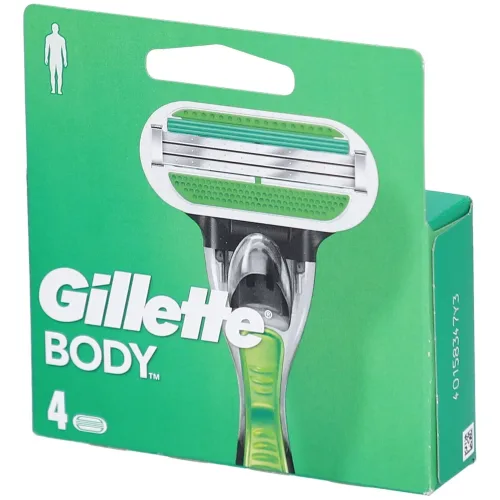 Gillette, Gillette Body Rasierklingen 4 Stück