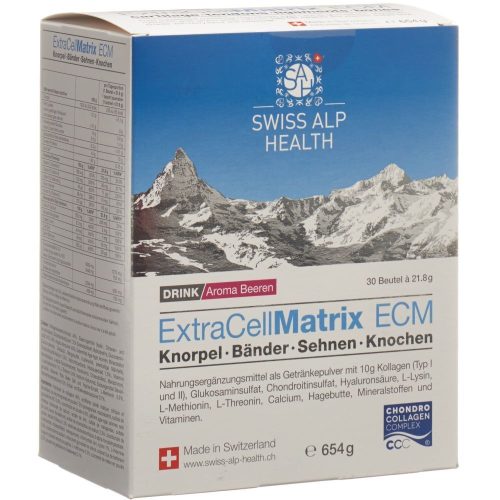 Swiss Alp Health, Swiss Alp Health Extra Cell Matrix Drink Gelenke, Beeren (30 Beutel)