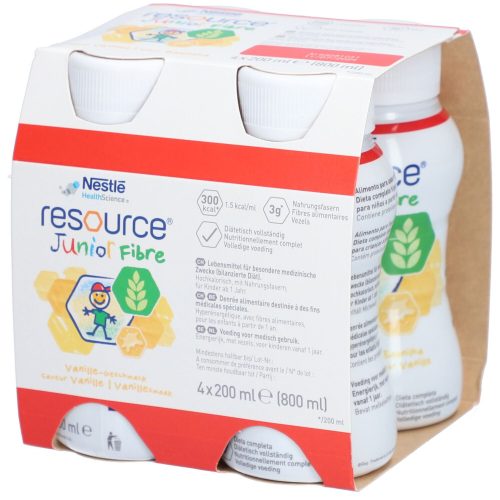 Resource, resource Junior Fibre Vanille (4x200 ml)
