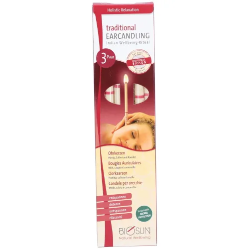Biosun, BIOSUN traditional Ohrkerzen (3 Paar)
