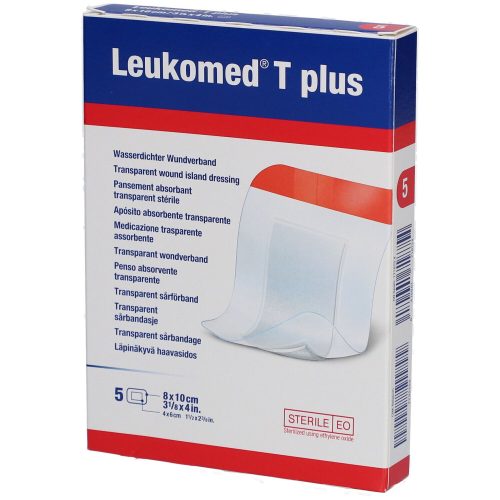 Leukoplast, Leukomed T plus transparenter Wundverband 8x10cm (5 Stk)