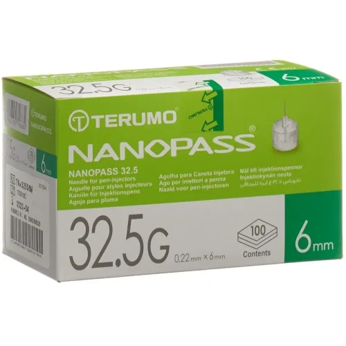 TERUMO, TERUMO Pen Nadel NANOPASS 32.5G 0.22x6mm (100 Stk)