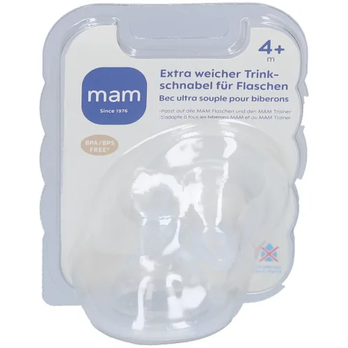 Mam, MAM Sauger Trinkschnabel extra weich 4m 2 Stück