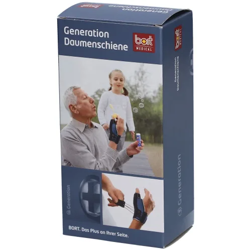 bort MEDICAL, Bort Generation Daumenschiene L, rechts, blau (1 Stk)
