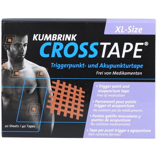 CROSSTAPE, CROSSTAPE Schmerz- Akupunkturtape XL (40 Stück)