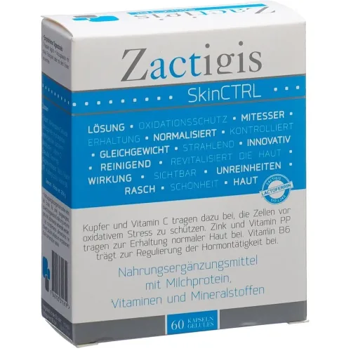 CosmeTec, Zactigis SkinCTRL Milchprotein-Kapseln (60 Stk)
