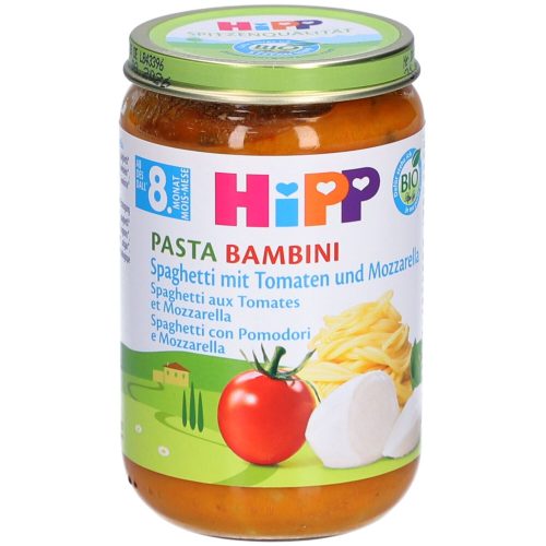 Hipp, Hipp PASTA BAMBINI Spaghetti Mit Tomaten und Mozzarella (220g)