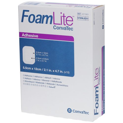 ConvaTec, ConvaTec Foam Lite dünner Schaumverband, 5.5x12cm (10 Stk)