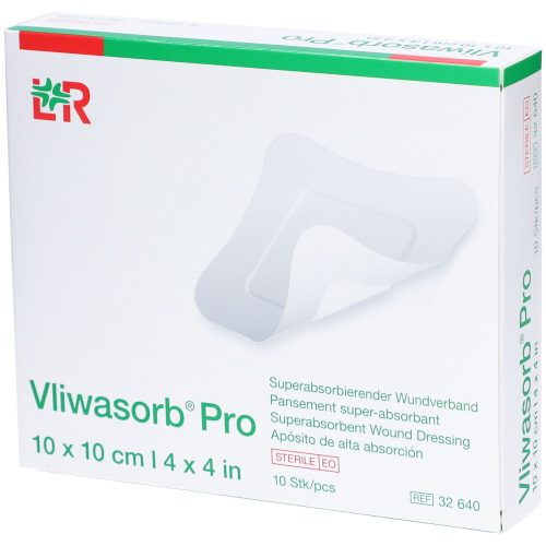Vliwasorb, Vliwasorb Pro Wundverband 10x10cm (10 Stk)