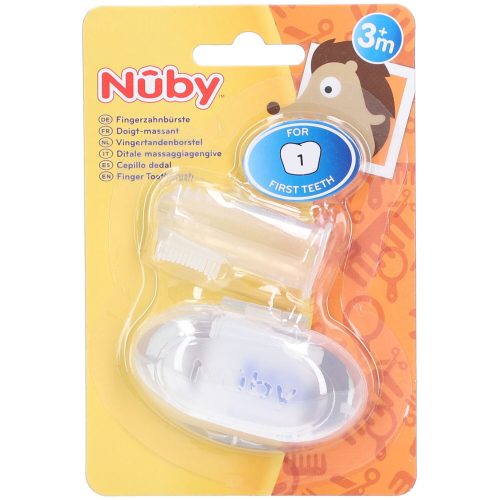 Nuby, NUBY Finger-Zahnb&uuml;rste mit Aufbewahrungsbox