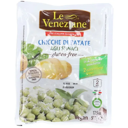 Le Veneziane, Le Veneziane Gnocchi mit Spinat glutenfrei (500g)