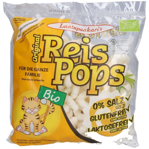 Laatupaakarin, ReisPops Original Bio Kinder Snack  (75g)