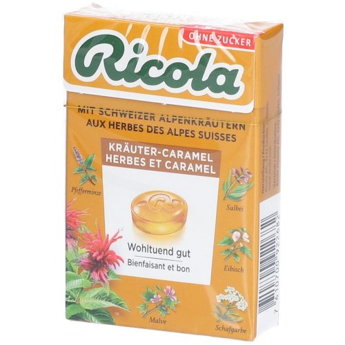 Ricola, Ricola Kräuter-Caramel ohne Zucker, mit Stevia (50g)