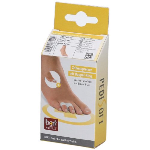 bort MEDICAL, Bort PediSoft Zehenspreizer mit Doppel-Ring, Grösse S (1 Paar)